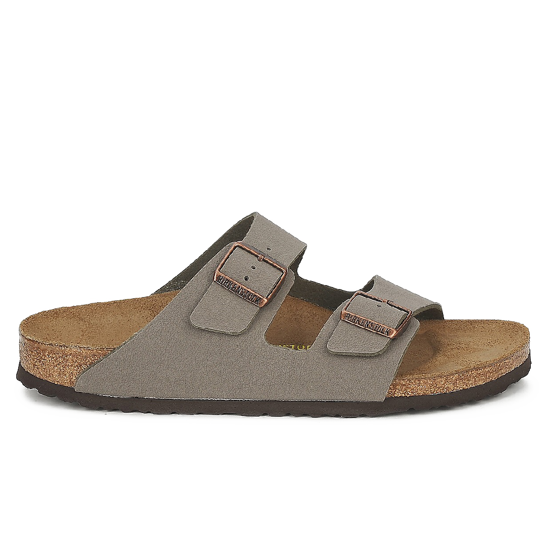 Birkenstock Arizona Birko-Flor Nubuck Stone Narrow
