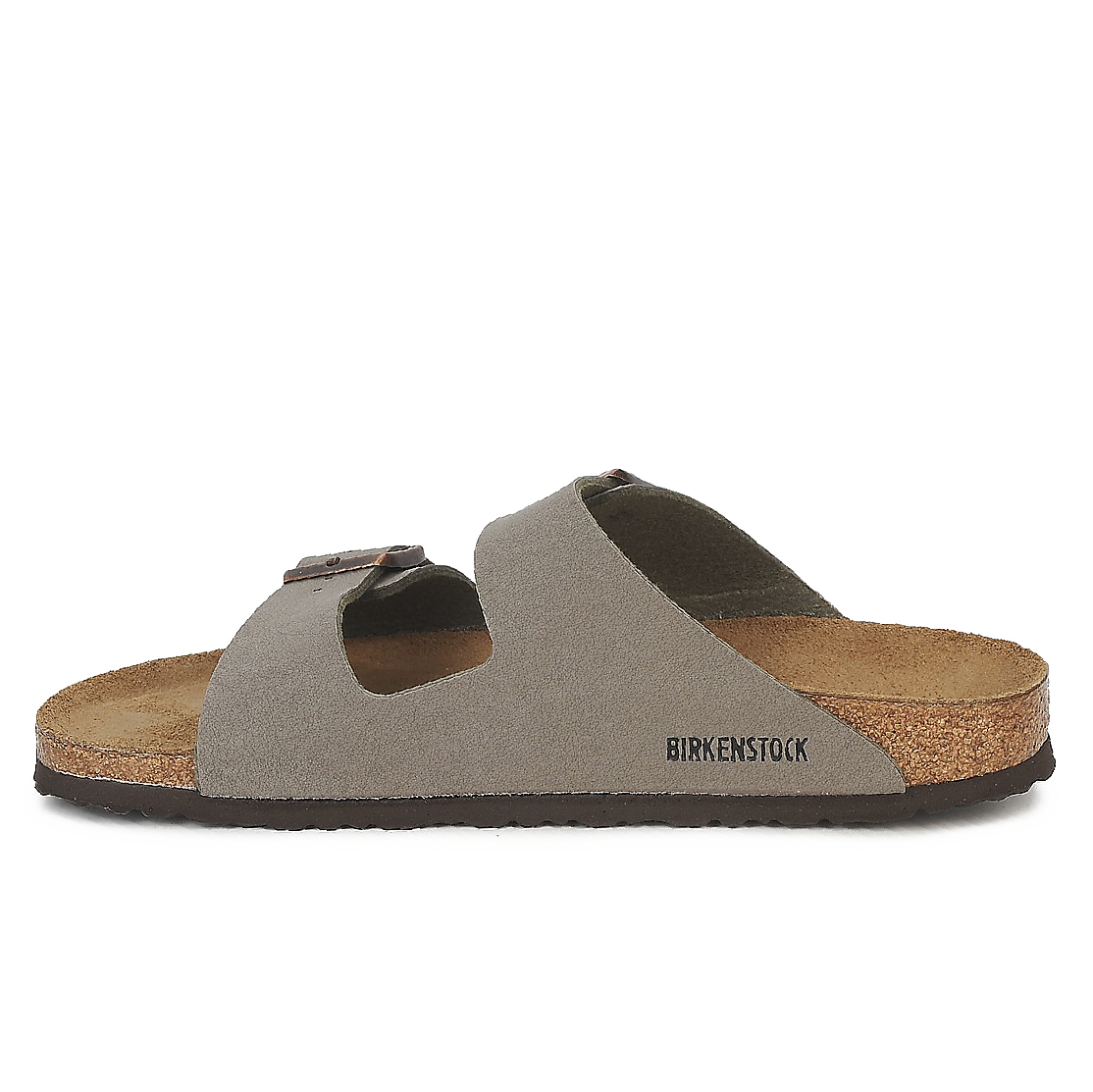 Birkenstock Arizona Birko-Flor Nubuck Stone Narrow