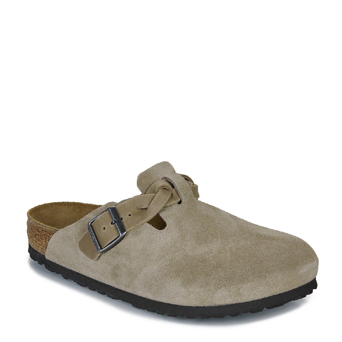 Birkenstock Boston Suede Oiled Leather Taupe