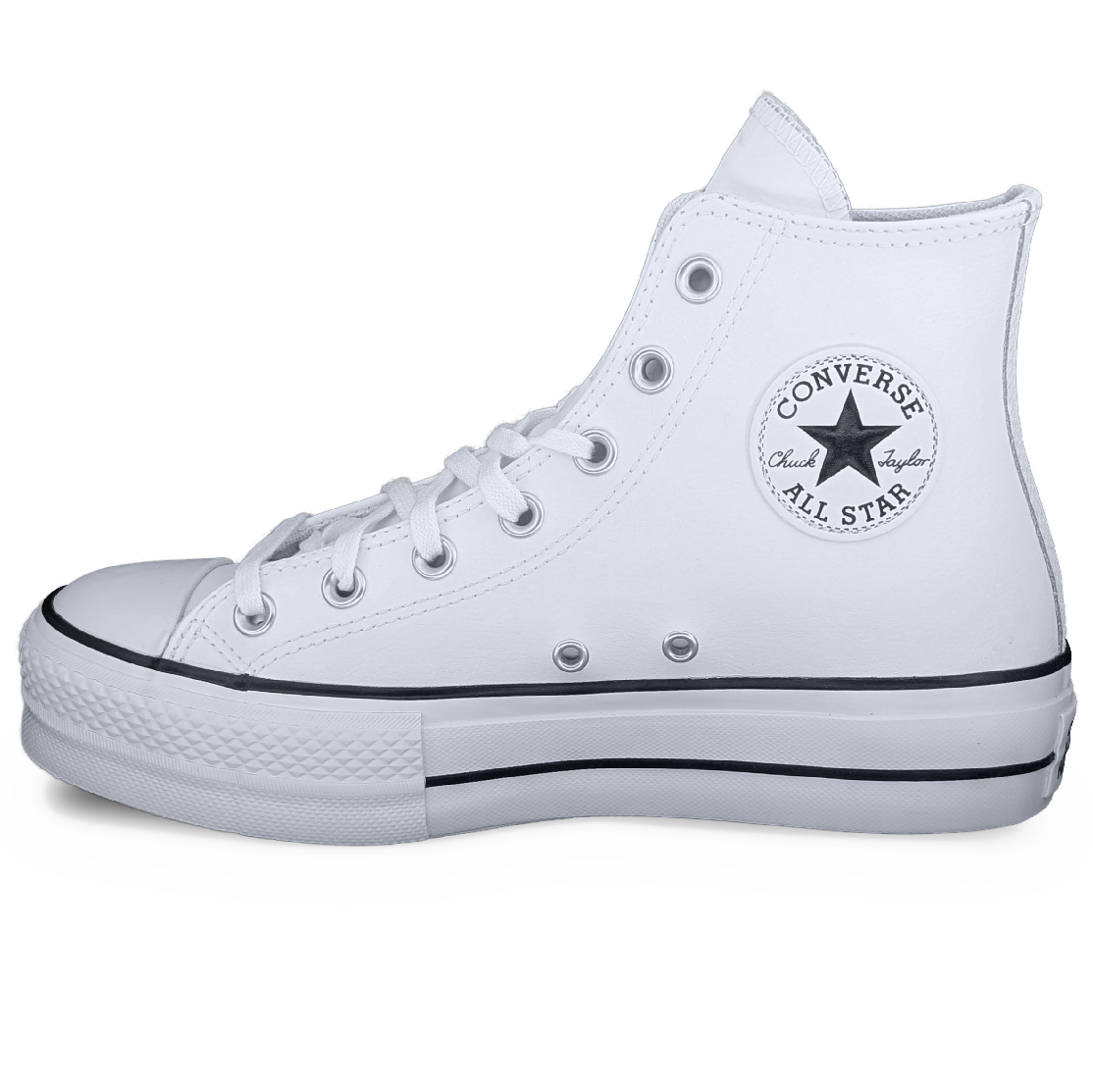 Converse Chuck Taylor All Star Platform Leather High White