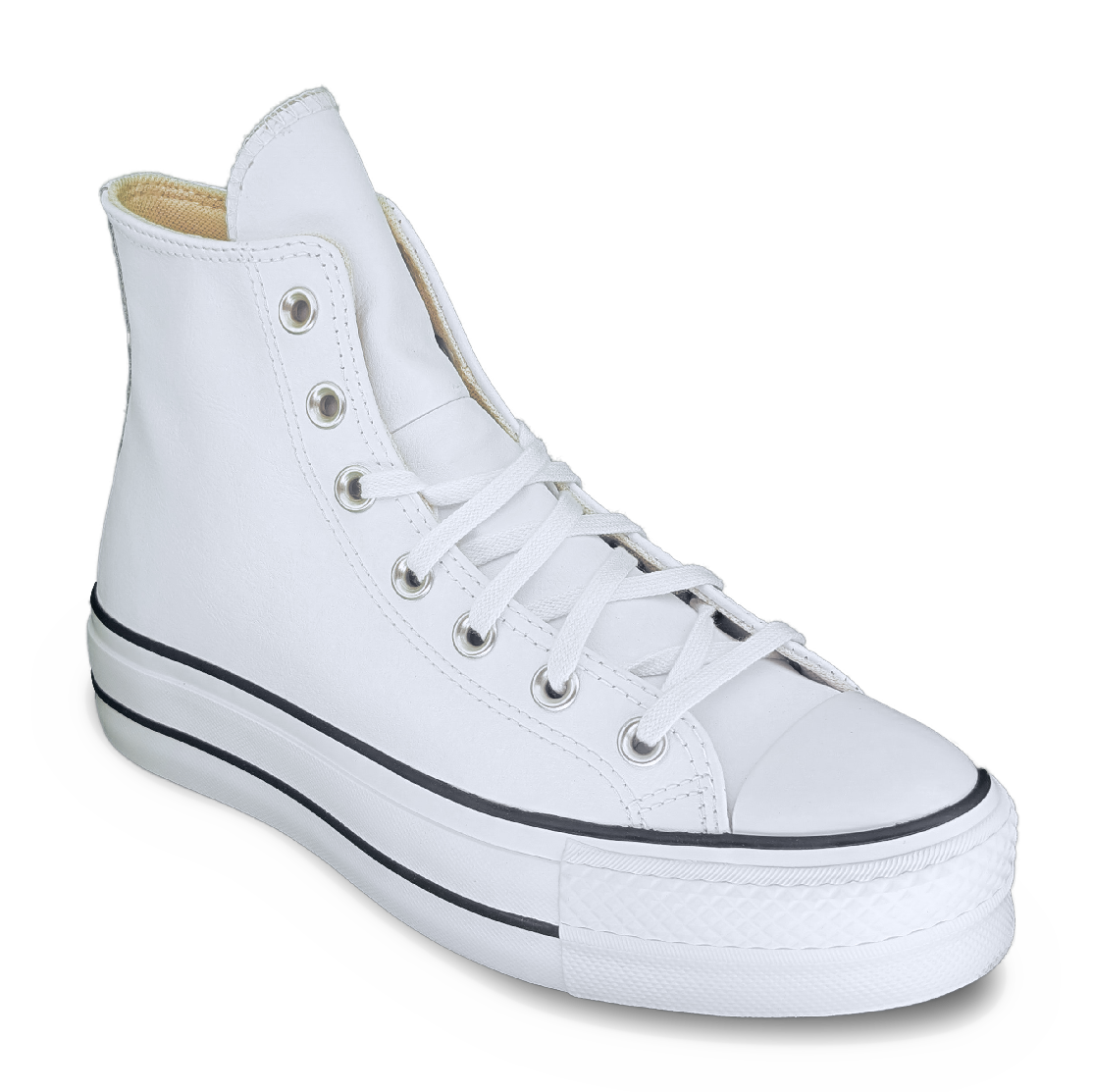 Converse Chuck Taylor All Star Platform Leather High White