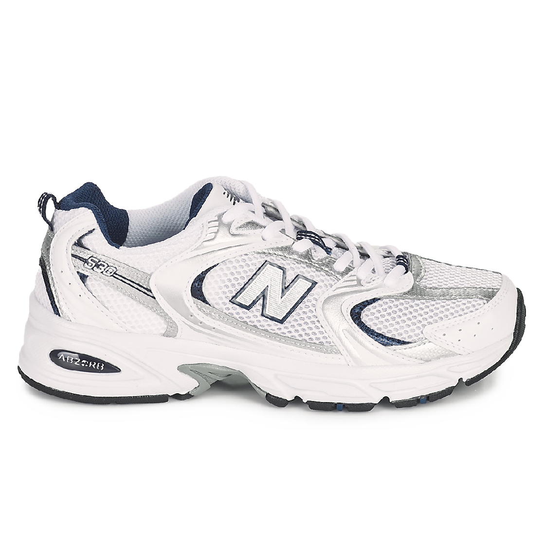 New Balance 530 White Silver Blue