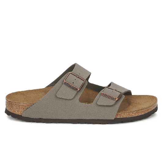 Birkenstock Arizona Birko-Flor Nubuck Stone Narrow