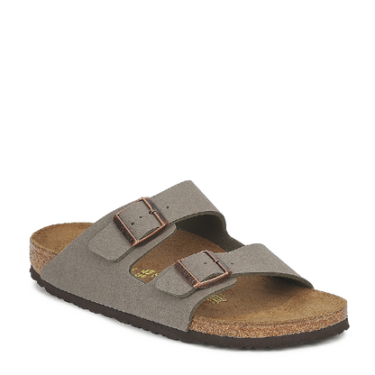 Birkenstock Arizona Birko-Flor Nubuck Stone Narrow
