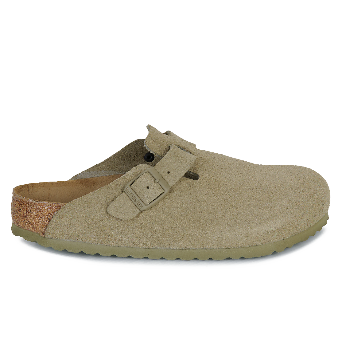 Birkenstock Boston Suede Faded Khaki
