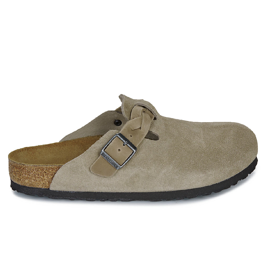 Birkenstock Boston Suede Oiled Leather Taupe