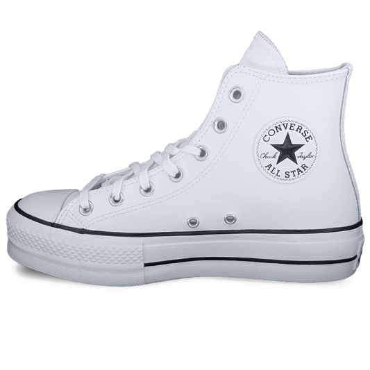 Converse Chuck Taylor All Star Platform Leather High White